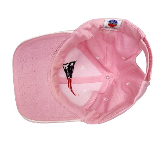 Patriots NFL Football Pink Logo Adjustable Baseball Cap Hat By City Hunter - Picture 5 of 7